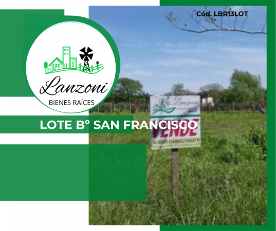 LOTE DE 2742m2. EN BARRIO SAN FRANCISCO - Cód.LBR13LOT/BSF