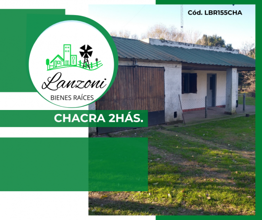 VILLA SAN ALBERTO: CHACRA 2HAS. SOBRE AUTOVIA LUJAN/JUNIN - Cod. LBR155CHA
