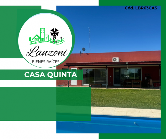 EXCELENTE CASA QUINTA - LBR157CAS/Q ( Negociable)